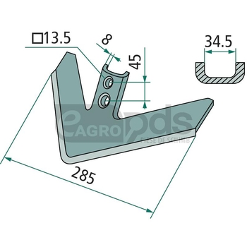 Brazdar laba de gasca - GRANIT [18062 KM060173]