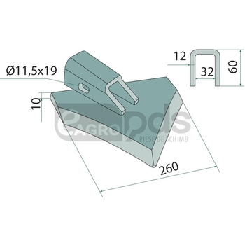 Cutit curbat - GRANIT [180631-IND-1087R]