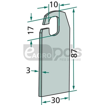 Cutit scarificator - GRANIT [18063-AMA-56]