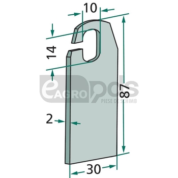 Cutit scarificator - GRANIT [18063-AMA-61]