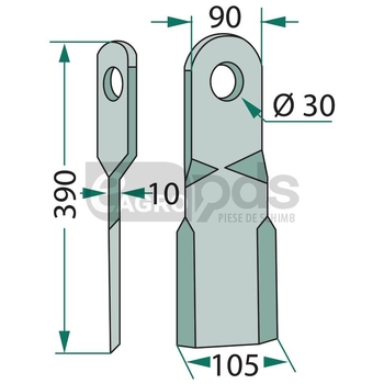 Cutit tocator - GRANIT [18063-BAM-01-R]
