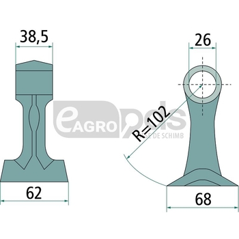 Ciocan batator - GRANIT [18063-BOM-83]