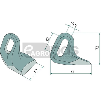 Ciocan batator - GRANIT [18063-BOM-84]