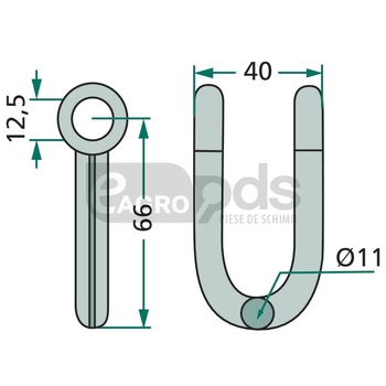 Cercel de arc - GRANIT [18063-DUEC-900]