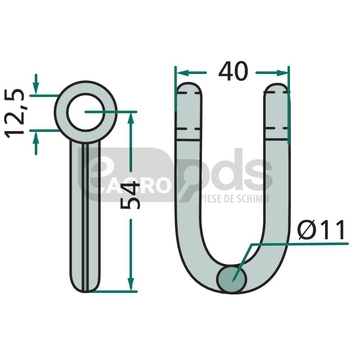 Cercel de arc - GRANIT [18063-DUEC-901]