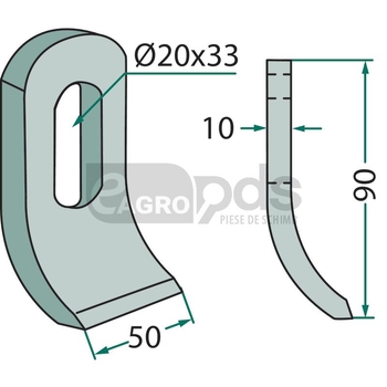 Dinte tocator - GRANIT [18063-DUEC-904]