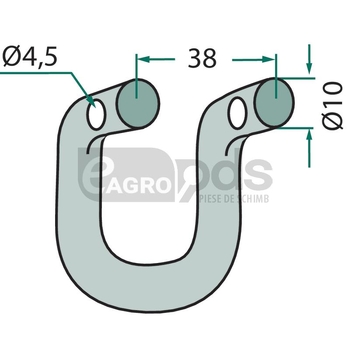 Cercel de arc - GRANIT [18063-EPO-73]