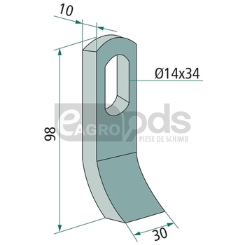 Cutit tocatoare - GRANIT [18063-GIL-52]