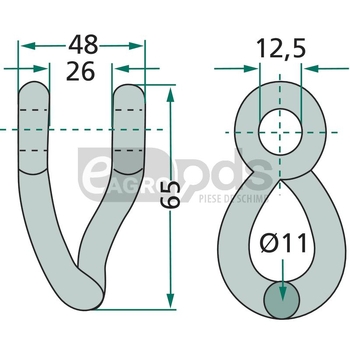 Cercel de arc - GRANIT [18063-GIL-73]