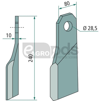 Cutit tocatoare - GRANIT [18063-GLB-01R]