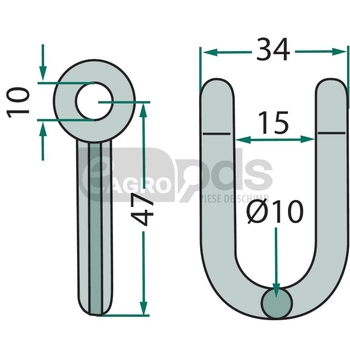 Cercel de arc - GRANIT [18063-HAN-73]