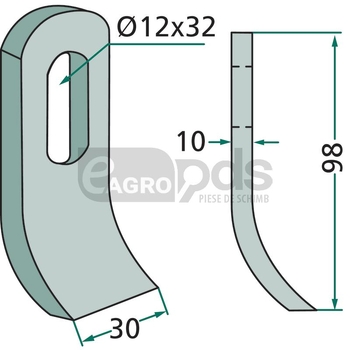Cutit tocator - GRANIT [18063-HER-51]