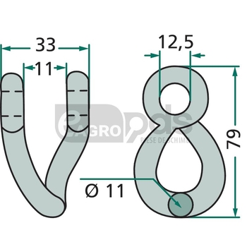 Cercel de arc - GRANIT [18063-HER-71]
