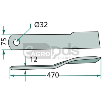 Cutit tocator - GRANIT [18063-HOW-13]