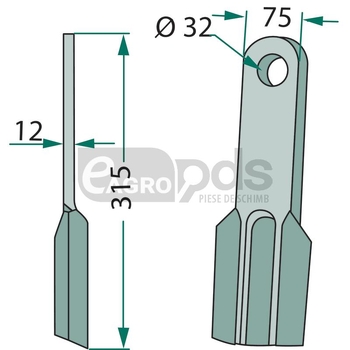 Cutit tocator - GRANIT [18063-HOW-23]