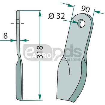 Cutit tocator - GRANIT [18063-HOW-28]
