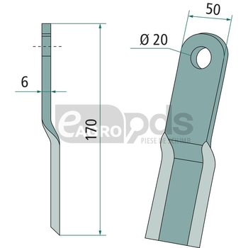 Cutit tocator - GRANIT [18063-HUM-05]