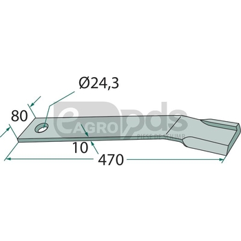 Cutit tocator - GRANIT [18063-IND-100-R]