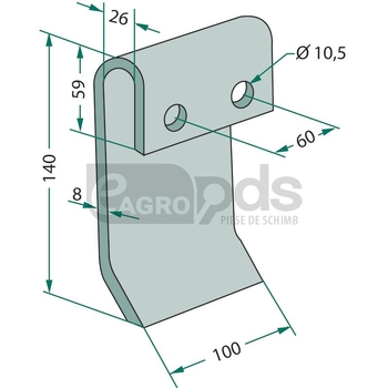 Cutit tocatoare - GRANIT [18063-IND-128]