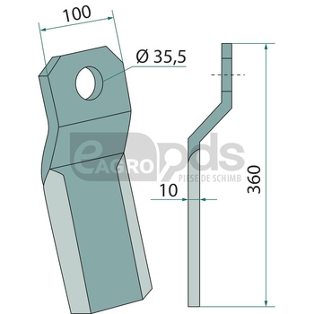 Cutit tocatoare - GRANIT [18063-IND-141]