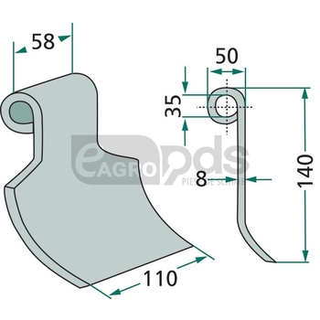 Cutit tocator - GRANIT [18063-IND-154]