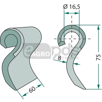 Cutit tocator - GRANIT [18063-IND-235]