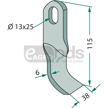 Cutit tocator - GRANIT [18063-IND-270]