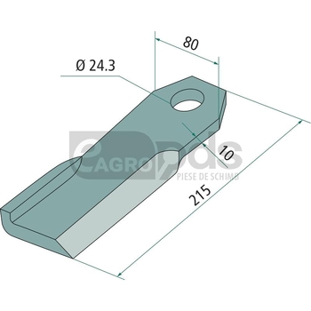 Cutit tocator - GRANIT [18063-IND-32-A]