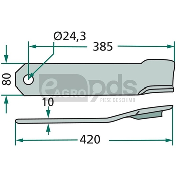 Cutit tocator - GRANIT [18063-IND-34-AR]