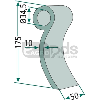 Cutit tocator - GRANIT [18063-IND-477]