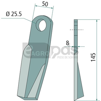Cutit tocator - GRANIT [18063-IND-47-L]