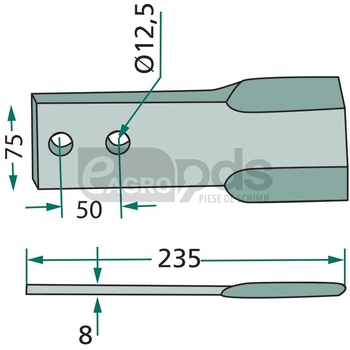 Cutit tocator - GRANIT [18063-IND-61-L]