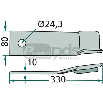 Cutit tocatoare - GRANIT [18063-IND-91-L]