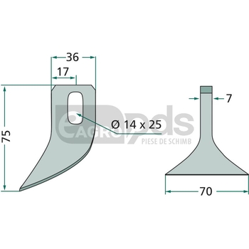 Cutit tocator - GRANIT [18063-JDE-01]