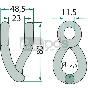Cercel de arc - GRANIT [18063-MUL-73]