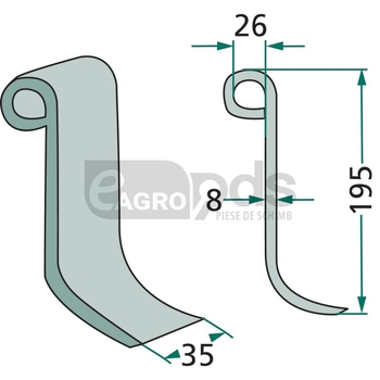 Cutit tocator - GRANIT [18063-NOB-36]