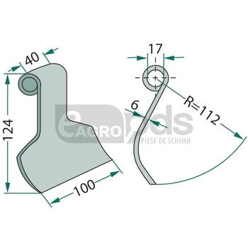 Cutit tocator - GRANIT [18063-NOB-37]