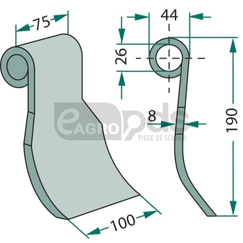 Cutit tocator - GRANIT [18063-OMA-05]