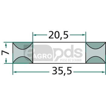 Inel siguranta - 20,5x35,5x7 - GRANIT [18063-PER-62]
