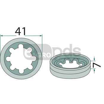Disc sprijin - 41x7 - GRANIT [18063-PER-63]