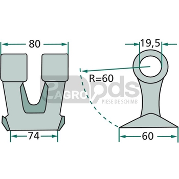 Ciocan batator - GRANIT [18063-RM-19]
