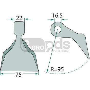 Ciocan batator - GRANIT [18063-RM-32]