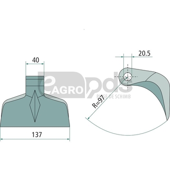 Ciocan batator - GRANIT [18063-RM-6-20]