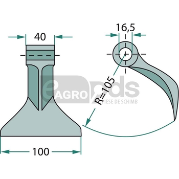 Ciocan batator - GRANIT [18063-RM-64]