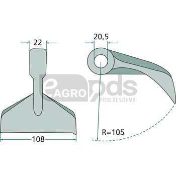 Ciocan batator - GRANIT [18063-RM-7]