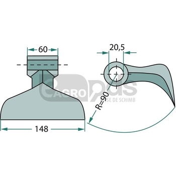 Ciocan batator - GRANIT [18063-RM-85]