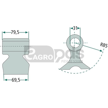 Ciocan batatoare - GRANIT [18063-RM-93]