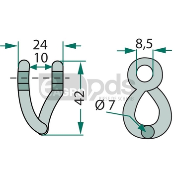 Cercel de arc - GRANIT [18063-ROU-75]