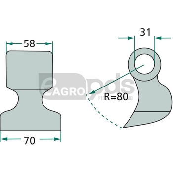 Ciocan batator - GRANIT [18063-SEP-51]