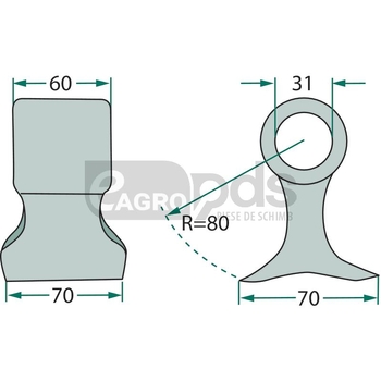 Ciocan batator - GRANIT [18063-SEP-55]